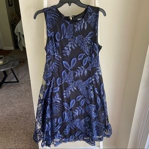 DKNY lace and sequin cocktail dress